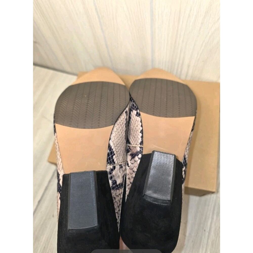 Naked Feet Sagitta Snake Print Heeled Dress Shoes Size 11 Animal Print Office - Picture 5 of 8